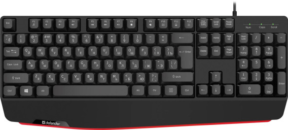 Клавиатура проводная Defender Atom HB-546 USB черная 45546
