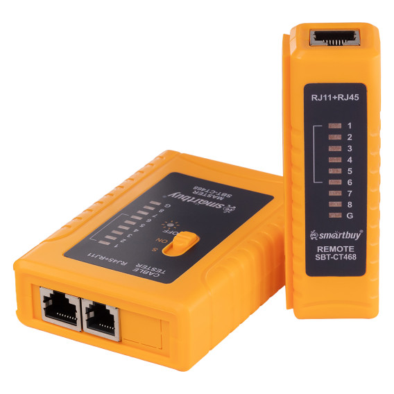 Тестер интернет кабеля CT468 RJ-45, RJ-11 Smartbuy SBT-CT468