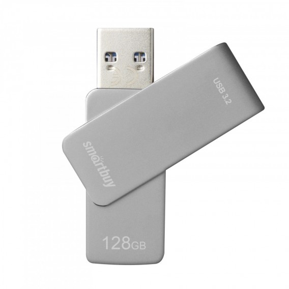 Флэш-диск SmartBuy 128GB USB 3.0/3.2 M1 Metal Grey серебристый