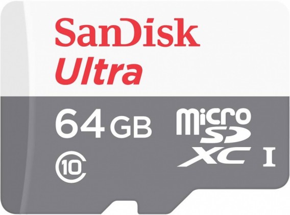 Карта памяти microSDHC SanDisk 64Gb Class 10 UHS-1 A1 (140MB/s) б/адапт