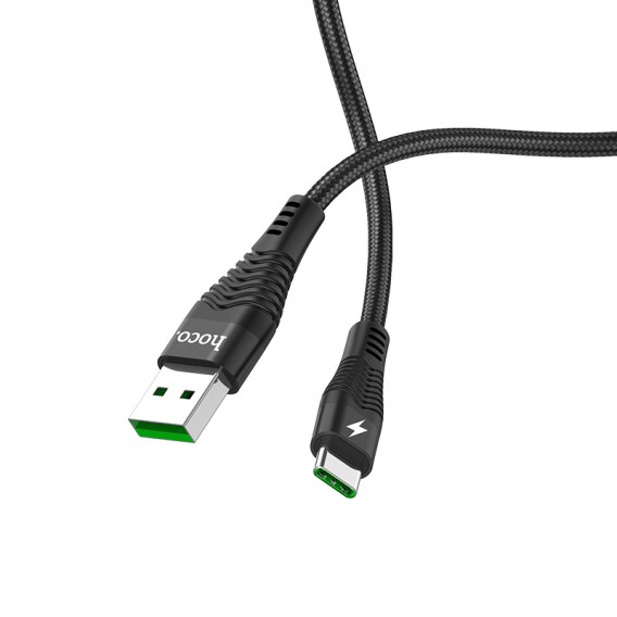 Кабель USB - Type-C 1,2м Hoco U53  5А/100W, ткань