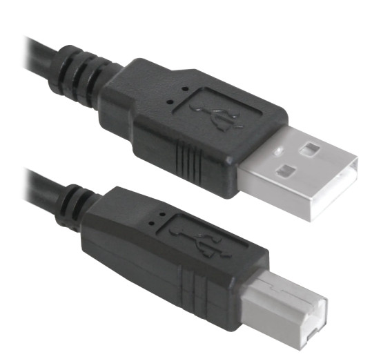 Кабель USB 2.0 A->B 1,8м для принтера Defender 83763