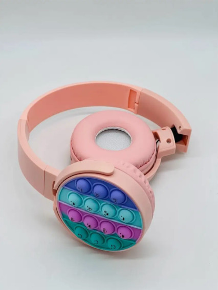 Гарнитура Bluetooth SH-08 POP IT (полноразм., microSD) розовая