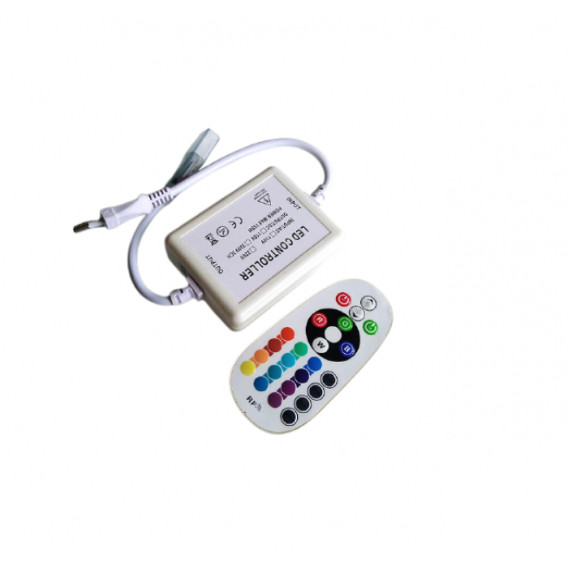 Контроллер для гибкого неона General RGB 220V 720W IP20 радиопульт 512116