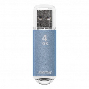 Флэш-диск SmartBuy 4GB USB 2.0 V-Cut голубой