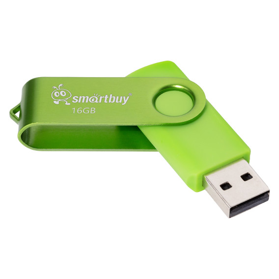 Флэш-диск SmartBuy 16GB USB 2.0 Twist зеленый