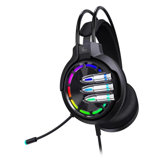 Гарнитура SmartBuy Gunner черная SBHG9800, RGB (полноразм./3,5*2+USB/L=1,8м)