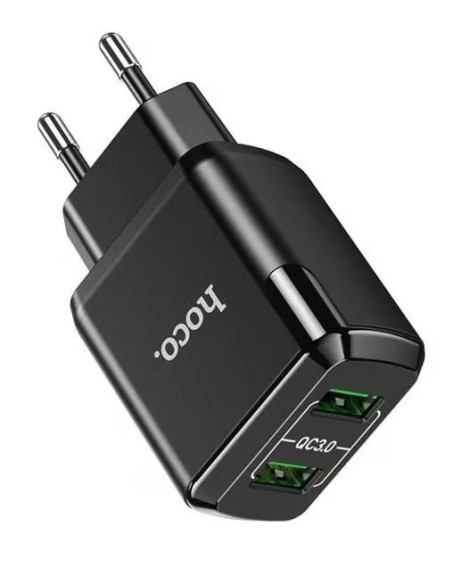 Адаптер сетевой 2*USB 3A QC3.0*2 Hoco N6