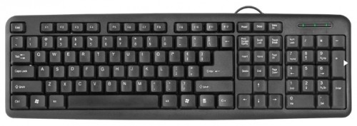 Клавиатура проводная Defender HB-420 USB черная 45420