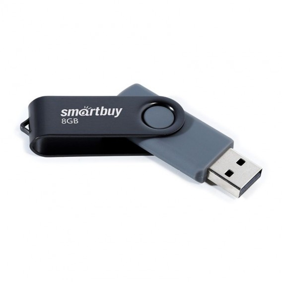 Флэш-диск SmartBuy 8GB USB 2.0 Twist серый