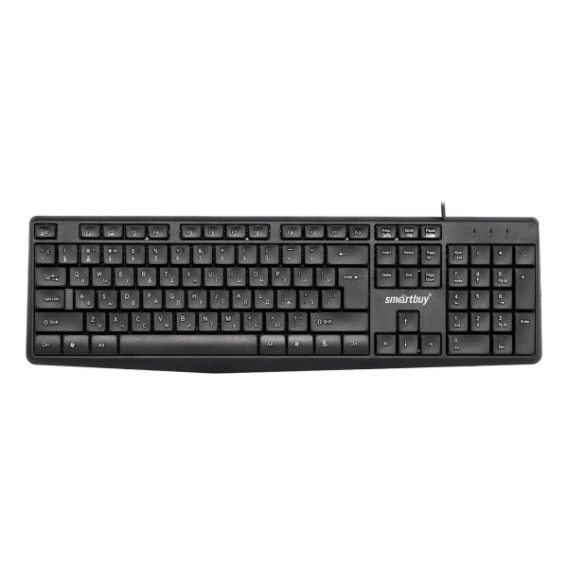 Клавиатура проводная SmartBuy 220 USB черная, Slim SBK-220U-K