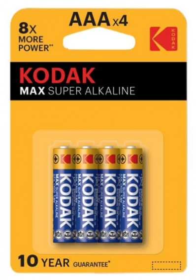 Батарейка Kodak LR03 Max BL 4/40/200