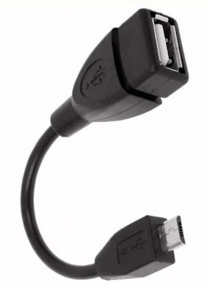 Адаптер OTG USB(гнездо) - microUSB 10см