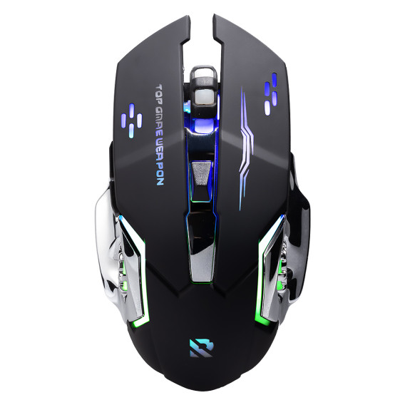 Мышь беспроводная SmartBuy SBM724AGK игровая, черная, RGB, встр.АКБ, БЕЗЗВУЧ.