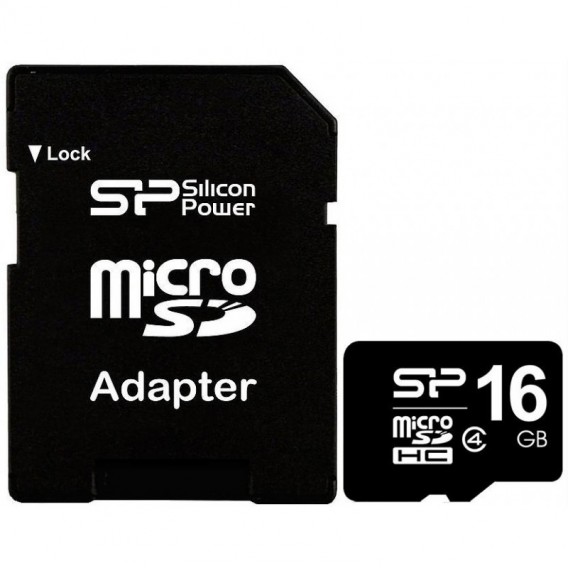 Карта памяти microSDHC Silicon Power 16Gb Class 10 Elite UHS-I с адаптер