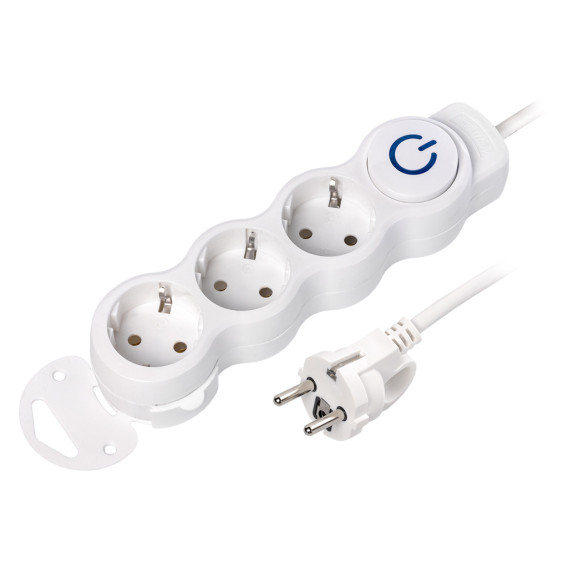Удлинитель Smartbuy (3 роз.,7м, выключ., заземл., 16А) New SBE-16-3-07m-ZS