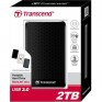 Жесткий диск HDD Transcend 2Тb 2.5'' USB 3.0 А3 Anti-shock черный