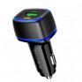 Адаптер автомобильный USB + Type-C 3.4А QC3.0 18W + PD20W Borofone BZ14A
