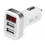 Адаптер автомобильный 2*USB 3.1A, дисплей Hoco Z3