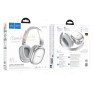 Гарнитура Bluetooth Hoco W73 Graceful (полноразм., microSD) серебро