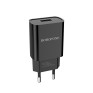 Адаптер сетевой USB 2.1A/10W Borofone BA20A, черный