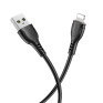 Кабель USB - lightning 1м Borofone BX51  2,4А/12W, ПВХ, черный