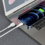 Кабель USB - lightning 1м Borofone BX51  2,4А/12W, ПВХ, белый