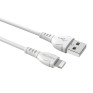 Кабель USB - lightning 1м Borofone BX51  2,4А/12W, ПВХ, белый