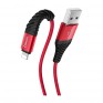 Кабель USB- lightning Hoco X38 1м 2,4A ткань