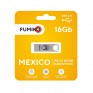 Флэш-диск Fumiko 16GB USB 2.0 Mexico металл, серебро