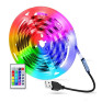 Комплект светод. ленты RGB многоцветная, 5м, пульт, BT, USB