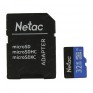 Карта памяти microSDHC Netac 32Gb P500 Class 10 UHS-1 90MB/s с адапт