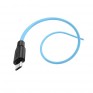 Кабель USB - microUSB Hoco X21 Plus 1м 2,4А силикон