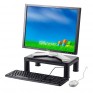 Подставка под монитор Бюрократ Screen черная, прямоуг. 240*380мм, max h 112мм