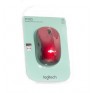 Мышь Logitech M185 беспроводная, красно-черная 910-002633 (1АА в комп.)