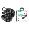 Гарнитура Bluetooth Hoco EQ8 TWS, дисп. (вакуумные наушники) черная
