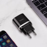 Адаптер сетевой USB 3A/18W QC3.0 Hoco C12Q, черный