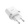 Адаптер сетевой USB 3A/18W QC3.0 Hoco C12Q, белый