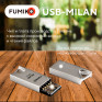 Флэш-диск Fumiko 64GB USB 2.0 Milan металл, серебро