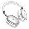 Гарнитура Bluetooth Hoco W35 (полноразм., microSD, 400mAh, 40h) серебро