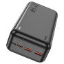 Внешний аккумулятор 30000mAh Hoco J101B QC3.0 (in - T,M/out - 2U,T) черный