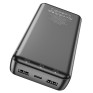 Внешний аккумулятор 20000mAh Hoco J100A (in - T,M/out - 2U) черный