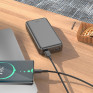 Внешний аккумулятор 20000mAh Hoco J100A (in - T,M/out - 2U) черный