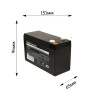 Аккумулятор для бесперебойника GoPower (12V 7Ah) LA-1270 F2/T2