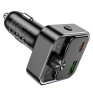 MP3 FM модулятор автомоб. Hoco E81 (Bluetooth, USB QC3.0, PD 30W)