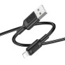 Кабель USB - lightning 1м Borofone BX111  2,4А/12W, ПВХ, черный