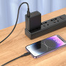Кабель USB - lightning 1м Borofone BX111  2,4А/12W, ПВХ, черный
