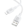 Кабель USB - lightning 1м Borofone BX111  2,4А/12W, ПВХ, белый