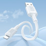 Кабель USB - lightning 1м Borofone BX111  2,4А/12W, ПВХ, белый
