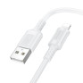 Кабель USB - lightning 1м Borofone BX111  2,4А/12W, ПВХ, белый